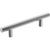 Amerock | Cabinet Pull | Matte Black | 3-3/4 inch (96 mm) Center-to-Center | Caliber | 1 Pack | Drawer Pull | Cabinet Handle | Cabinet Hardware(Polished Chrome)