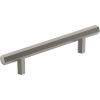 Amerock | Cabinet Pull | Matte Black | 3-3/4 inch (96 mm) Center-to-Center | Caliber | 1 Pack | Drawer Pull | Cabinet Handle | Cabinet Hardware(Satin Nickel)