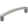 Amerock | Cabinet Pull | Matte Black | 3-3/4 inch (96 mm) Center-to-Center | Rift | 1 Pack | Drawer Pull | Cabinet Handle | Cabinet Hardware(Satin Nickel)