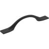 Amerock | Cabinet Pull | Matte Black | 5-1/16 inch (128 mm) Center-to-Center | Uprise | 1 Pack | Drawer Pull | Cabinet Handle | Cabinet Hardware(Matte Black)
