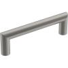 Amerock | Cabinet Pull | Matte Black | 6-5/16 inch (160 mm) Center-to-Center | Revolve | 1 Pack | Drawer Pull | Cabinet Handle | Cabinet Hardware(Satin Nickel)