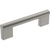 Amerock | Cabinet Pull | Matte Black | 6-5/16 inch (160 mm) Center-to-Center | Versa | 1 Pack | Drawer Pull | Cabinet Handle | Cabinet Hardware(Satin Nickel)