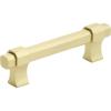 Amerock | Cabinet Pull | Matte Black | 7-9/16 inch (192 mm) Center to Center | Remington | 1 Pack | Drawer Pull | Drawer Handle | Cabinet Hardware(Matte Gold)