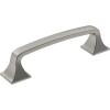 Amerock | Cabinet Pull | Polished Chrome | 3-3/4 inch (96 mm) Center-to-Center | Ville | 1 Pack | Drawer Pull | Cabinet Handle | Cabinet Hardware(Satin Nickel)