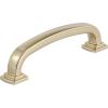 Amerock | Cabinet Pull | Polished Chrome | 5-1/16 inch (128 mm) Center-to-Center | Surpass | 1 Pack | Drawer Pull | Cabinet Handle | Cabinet Hardware(Golden Champagne)