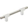 Amerock | Cabinet Pull | Polished Chrome/Black Chrome | 10-1/16 inch (256 mm) Center to Center | Urbanite | 1 Pack | Drawer Pull | Drawer Handle | Cabinet Hardware(Polished Chrome/Satin Nickel)