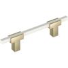 Amerock | Cabinet Pull | Polished Chrome/Black Chrome | 10-1/16 inch (256 mm) Center to Center | Urbanite | 1 Pack | Drawer Pull | Drawer Handle | Cabinet Hardware(Golden Champagne/White)