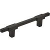 Amerock | Cabinet Pull | Polished Chrome/Black Chrome | 10-1/16 inch (256 mm) Center to Center | Urbanite | 1 Pack | Drawer Pull | Drawer Handle | Cabinet Hardware(Matte Black/Matte Black)