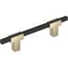 Amerock | Cabinet Pull | Polished Chrome/Black Chrome | 10-1/16 inch (256 mm) Center to Center | Urbanite | 1 Pack | Drawer Pull | Drawer Handle | Cabinet Hardware(Golden Champagne/Matte Black)