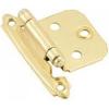 Amerock | Cabinet 𝐇inge | Variable Overlay 𝖧inge | Polished Brass | 2 Pack | Self-Closing Ｈinge | Face Mount Hinge | Cabinet Door ᕼinge