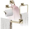 Amerock | Golden Champagne | Appoint | Towel Bar | 18 inch (457 mm) | 4 Piece | Bathroom Accessories Set
