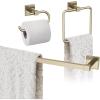 Amerock | Golden Champagne | Appoint | Towel Bar | 24 inch (610 mm) | 3 Piece | Bathroom Accessories Set