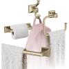 Amerock | Golden Champagne | Mulholland | Towel Bar | 18 inch (457 mm) | 4 Piece | Bathroom Accessories Set