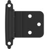 Amerock | Kitchen Cabinet Hinge | 3/8 inch (10 mm) Inset Hinge | Satin Nickel | 10 Pack | Self-Closing Hinge | Face Mount Hinge | Cabinet Door Hinge(Matte Black)