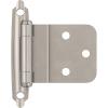 Amerock | Kitchen Cabinet Hinge | 3/8 inch (10 mm) Inset Hinge | Satin Nickel | 10 Pack | Self-Closing Hinge | Face Mount Hinge | Cabinet Door Hinge(Satin Nickel)
