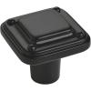 Amerock | Kitchen Cabinet Knob | Matte Black | 1-3/16 in (30 mm) | Jolene | 1 Pack | Furniture Hardware | Bathroom Drawer Knob| Dresser Drawer Handle | Cabinet Pull(Matte Black)