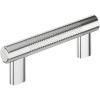 Amerock | Kitchen Cabinet Pull | Golden Champagne | 6-5/16 in (160 mm) Center-to-Center | Bronx | 1 Pack | Furniture Hardware | Cabinet Handle | Bathroom Drawer Pull(Polished Chrome)