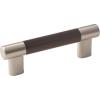 Amerock | Kitchen Cabinet Pull | Golden Champagne | 6-5/16 in (160 mm) Center-to-Center | Bronx | 1 Pack | Furniture Hardware | Cabinet Handle | Bathroom Drawer Pull(Satin Nickel/Oil-Rubbed Bronze)