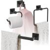 Amerock | Matte Black | Appoint | Towel Bar | 18 inch (457 mm) | 4 Piece | Bathroom Accessories Set