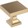 Amerock 10BX37024CZ | Champagne Bronze Cabinet Knob | 1-1/16 inch (27mm) Length | 10 Pack | Pedestal | Furniture Hardware(Champagne Bronze)