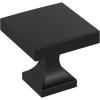 Amerock 10BX37024CZ | Champagne Bronze Cabinet Knob | 1-1/16 inch (27mm) Length | 10 Pack | Pedestal | Furniture Hardware(Matte Black)