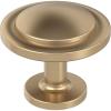 Amerock 10BX37025MB | Matte Black Cabinet Knob | 1-3/16 inch (30mm) Diameter | 10 Pack | Loop | Furniture Hardware(Champagne Bronze)