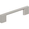 Amerock 10BX37132MB | Matte Black Cabinet Pull | 5-1/16 inch (128mm) Center-to-Center | 10 Pack | Cityscape | Furniture Hardware(Satin Nickel)