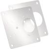 Amerock 2 Pack Cabinet Hinge Repair Plates, Steel Reinforcement Plate with Screws