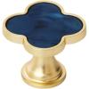 Amerock 2PK36971PNK Accents Round Cabinet Knob | Furniture Knob | Gold/Pink Decorative Drawer Pull(Gold/Navy Blue)