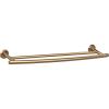 Amerock BH26545BBZ Arrondi 24 in (610 mm) Double Towel-Bar in Brushed Bronze/Golden Champagne