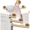 Amerock BH26546MB | Matte Black Towel Bar | 9 in (229 mm) Towel Rack | Arrondi | Bathroom Towel Holder | Bathroom Hardware | Bath Accessories(Champagne Bronze)