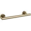 Amerock BH26546MB | Matte Black Towel Bar | 9 in (229 mm) Towel Rack | Arrondi | Bathroom Towel Holder | Bathroom Hardware | Bath Accessories(Golden Champagne)