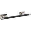 Amerock BH26615PNSS | Polished Nickel/Stainless Steel Towel Bar | 24 in (610 mm) Towel Rack | Esquire | Bathroom Towel Holder | Bathroom Hardware | Bath Accessories(Polished Nickel/Black Bronze)