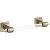 Amerock BH36063CCZ | Clear/Champagne Bronze Towel Bar | 18 in (457 mm) Towel Rack | Glacio | Bathroom Towel Holder | Bathroom Hardware | Bath Accessories(Clear/Golden Champagne)