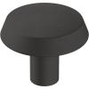 Amerock BP36843FB BP36843 Premise 1-1/4 Inch Mushroom Cabinet Knob(Matte Black)
