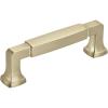 Amerock BP36890FB Stature Cabinet Pull, 8-13/16 in (224 mm) Center-to-Center, Matte Black(Golden Champagne)