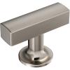 Amerock BP37100G10 | Kitchen Cabinet Knob | Satin Nickel | Everett | 1-3/4 inch (44mm) Length | Cabinet Hardware | Bar Furniture Knob | Dresser Drawer Knob(Satin Nickel)