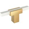 Amerock BP6726G10 | Kitchen Cabinet Door or Drawer Knob | Polished Chrome/Satin Nickel | 2-3/4 inch (70 mm) Length | Urbanite | 1 Pack | Furniture Hardware | Bathroom Cabinet Hardware(Champagne Bronze/White)