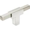 Amerock BP6726G10 | Kitchen Cabinet Door or Drawer Knob | Polished Chrome/Satin Nickel | 2-3/4 inch (70 mm) Length | Urbanite | 1 Pack | Furniture Hardware | Bathroom Cabinet Hardware(Polished Chrome/Satin Nickel)