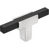 Amerock BP6726G10 | Kitchen Cabinet Door or Drawer Knob | Polished Chrome/Satin Nickel | 2-3/4 inch (70 mm) Length | Urbanite | 1 Pack | Furniture Hardware | Bathroom Cabinet Hardware(Polished Chrome/Brushed Matte Black)