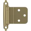 Amerock BPR3428BB | Cabinet Hinge | 3/8 in (10 mm) Inset Self Closing Face Mount | Burnished Brass | Kitchen Cabinet Door Hinge | 1 Pair/2 Pack | Functional Hardware(Golden Champagne)