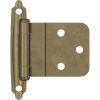 Amerock BPR3428BB | Cabinet Hinge | 3/8 in (10 mm) Inset Self Closing Face Mount | Burnished Brass | Kitchen Cabinet Door Hinge | 1 Pair/2 Pack | Functional Hardware(Burnished Brass)