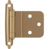 Amerock BPR3428BB | Cabinet Hinge | 3/8 in (10 mm) Inset Self Closing Face Mount | Burnished Brass | Kitchen Cabinet Door Hinge | 1 Pair/2 Pack | Functional Hardware(Champagne Bronze)