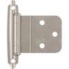 Amerock BPR3429CZ | Cabinet Hinge | Variable Overlay Self Closing Face Mount | Champagne Bronze | Kitchen Cabinet Door Hinge | 1 Pair/2 Pack | Functional Hardware(Sterling Nickel)