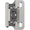 Amerock BPR7540BB Cabinet Hinge 1/2 in (13 mm) Overlay Self Closing Full Wrap Burnished Brass Kitchen Cabinet Door Hinge 1 Pair/2 Pack Functional Hardware(Polished Chrome)