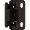 Amerock BPR7540BB Cabinet Hinge 1/2 in (13 mm) Overlay Self Closing Full Wrap Burnished Brass Kitchen Cabinet Door Hinge 1 Pair/2 Pack Functional Hardware(Oil Rubbed Bronze)