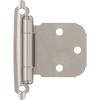 Amerock BPR7629CZ | Face Frame Cabinet Hinge | Variable Overlay Self Closing Face Mount | Champagne Bronze | Kitchen Cabinet Door Hinge | 1 Pair/2 Pack | Functional Hardware(Satin Nickel)