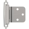 Amerock BPR763026 | Face Frame Cabinet Hinge | Variable Overlay 𝐇inge with Reverse Bevel | Polished Chrome | 2 Pack | Self-Closing 𝐇inge | Face Mount 𝖧inge | Cabinet Door 𝖧inge