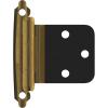 Amerock BPR7630AE | Face Frame Cabinet Hinge | Variable Overlay with a Reverse Bevel 𝐇inge | Antique Brass | 2 Pack | Self-Closing 𝗛inge | Face Mount 𝙷inge | Cabinet Door 𝖧inge