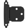 Amerock BPR7630ORB | Reverse Bevel Face Frame Cabinet Hinge | Variable Overlay Self Closing Face Mount | Oil Rubbed Bronze | Kitchen Cabinet Door Hinge | 1 Pair/2 Pack | Functional Hardware(Matte Black)